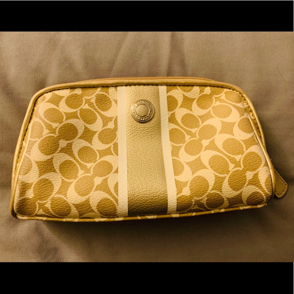 Coach Zippered Makeup Bag